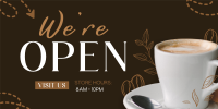Cafe Opening Announcement Twitter post Image Preview