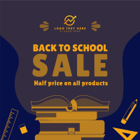 Back To School Discount Instagram post Image Preview