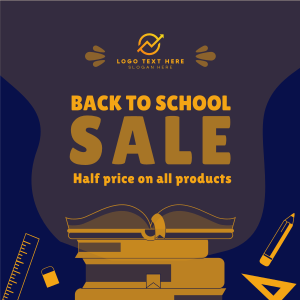 Back To School Discount Instagram post Image Preview