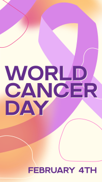 Gradient World Cancer Day Instagram Story Design