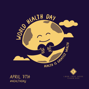 Health Day Earth Instagram post Image Preview
