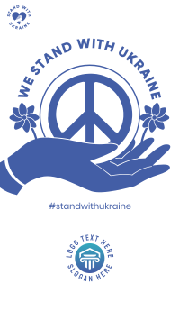 Ukraine Peace Hand Instagram story Image Preview