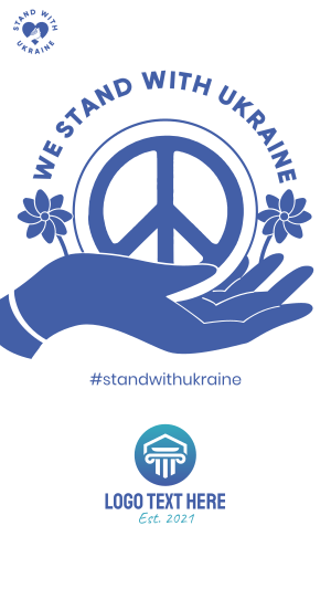 Ukraine Peace Hand Instagram story Image Preview