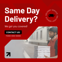 Professional Delivery Service Instagram post Image Preview