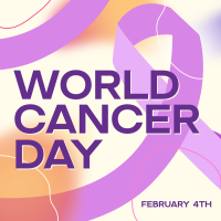 Gradient World Cancer Day Instagram post Image Preview