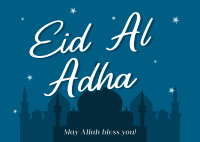 Eid Al Adha Night Postcard Image Preview