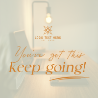 Keep Going Motivational Quote Instagram Post Design