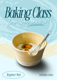 Beginner Baking Class Poster Image Preview