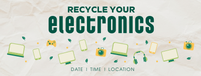 Recycle your Electronics Facebook cover Image Preview