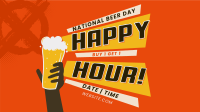 Beer Day Promo Facebook Event Cover Design