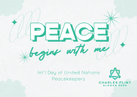 United Nations Peace Begins Postcard Image Preview
