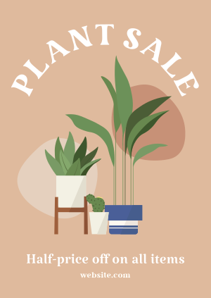 Quirky Plant Sale Poster Image Preview