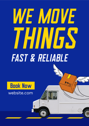 Fast & Reliable Delivery Flyer Image Preview