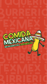 Comida Mexicana Facebook Story Design