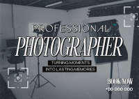 Studio Professional Photographer Postcard Image Preview