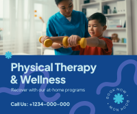 Physical Therapy At-Home Facebook Post Design