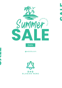 Island Summer Sale Flyer Design