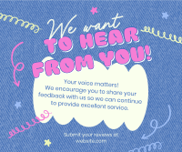 Quirky Feedback Reviews Facebook post Image Preview