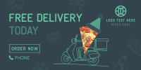 Holiday Pizza Delivery Twitter post Image Preview