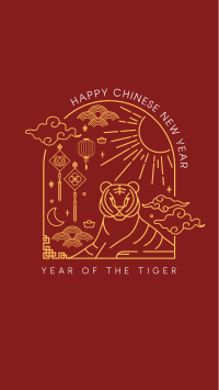 Year of the Tiger Facebook Story Design