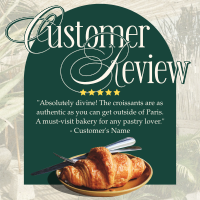 Pastry Customer Review Instagram Post Design