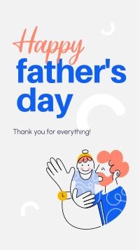 Thanks Dad Facebook story Image Preview