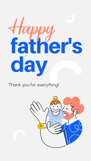 Thanks Dad Facebook story Image Preview