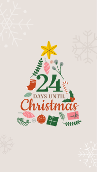 Jolly Christmas Countdown Facebook Story Design