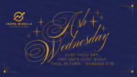 Simple Elegant Ash Wednesday Facebook event cover Image Preview