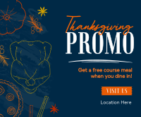 Hey it's Thanksgiving Promo Facebook post Image Preview