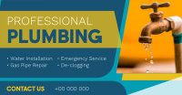 Modern Professional Plumbing Facebook ad Image Preview