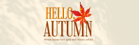 Cozy Autumn Greeting Twitter Header Image Preview