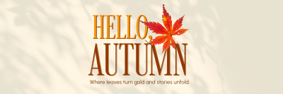 Cozy Autumn Greeting Twitter header (cover) Image Preview