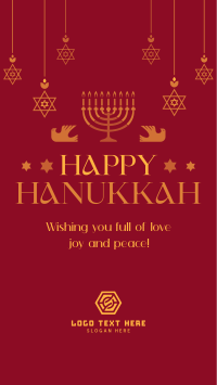 Hanukkah Candelabra TikTok Video Design