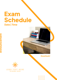 Announcement Exam Schedule Flyer Design