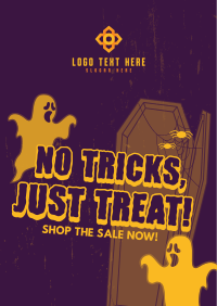 Spooky Halloween Treats Poster Design