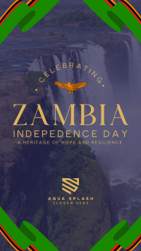 Zambia Independence Day Flag TikTok Video Image Preview