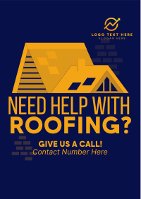 Roof Construction Services Flyer Design