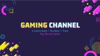 Gaming Channel Art Design Template Background Free