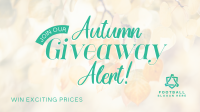 Autumn Giveaway Alert Facebook Event Cover Design