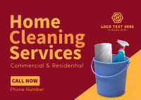 Cleaning Service Postcard Image Preview