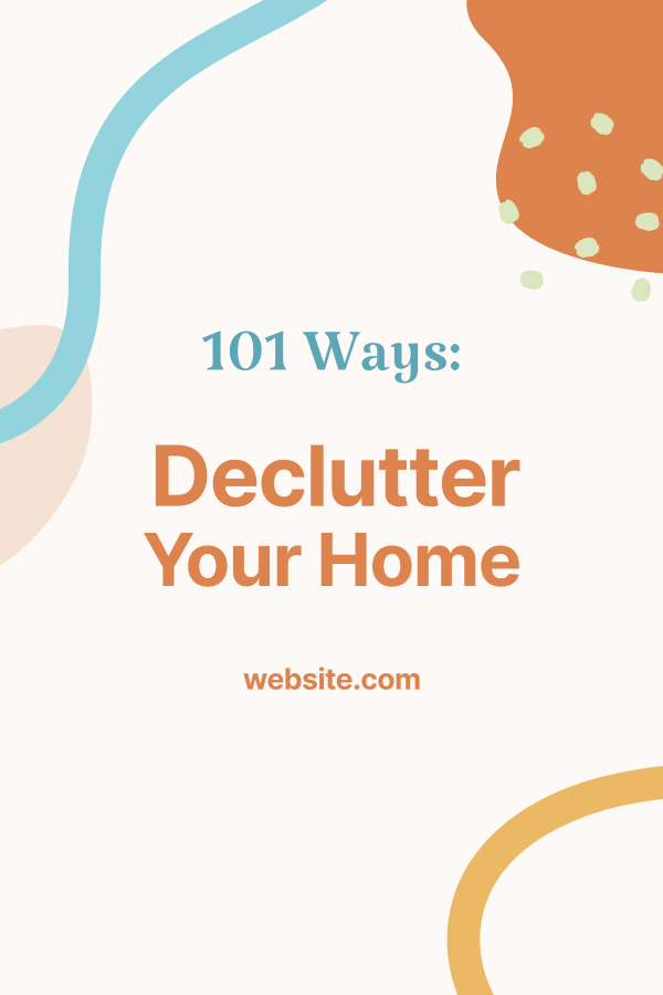 Declutter your Home Pinterest Pin Design Image Preview