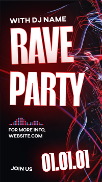 Rave Party Vibes Video Image Preview