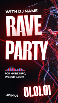 Rave Party Vibes TikTok Video Image Preview