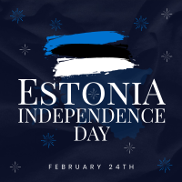 Simple Estonia Independence Day Instagram post Image Preview