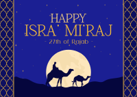 Celebrating Isra' Mi'raj Journey Postcard Image Preview