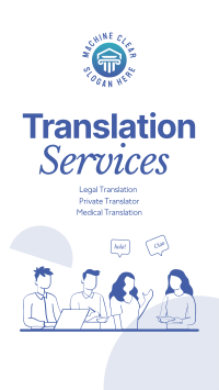 Translator Services Instagram Story Design