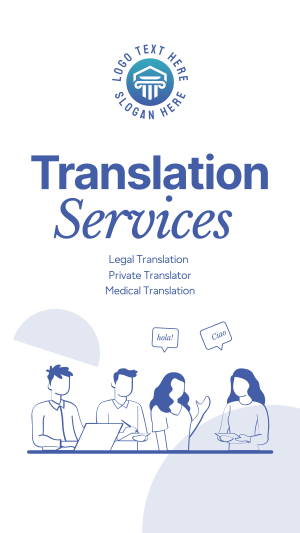 Translator Services Instagram story Image Preview