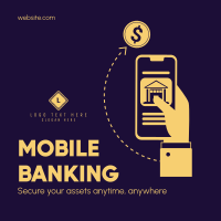 Mobile Banking Instagram Post Design