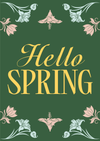 Vintage Spring Pattern Poster Preview